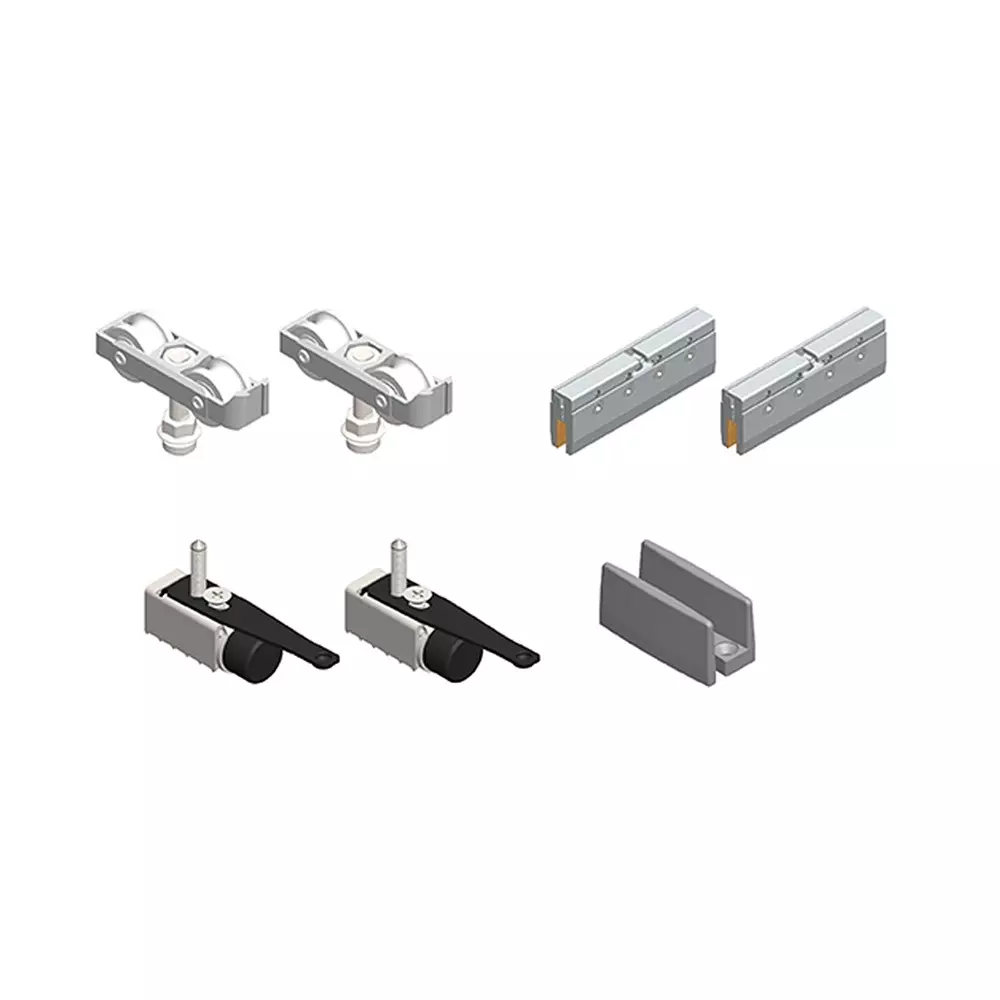 AIDO XL-C JS Glass Sliding Accessories Without Door Motion Aluminium Anodized 610-1500 mm Panel Width, XL-C 7211