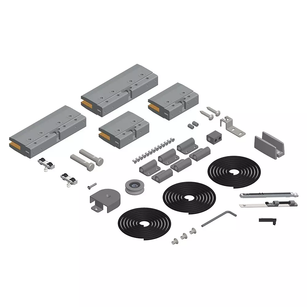 AIDO XL-C JS Gtass Self Closing Accessories with Door Motion Aluminium Anodized 900-1500 mm Panel Width, XL-C 7220