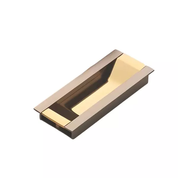 Altitude Sliding Handle Rocca Series Size 96 mm Metal Body PVD Gold/AB Finish for Sliding Doors, Wardrobes, Cabinets