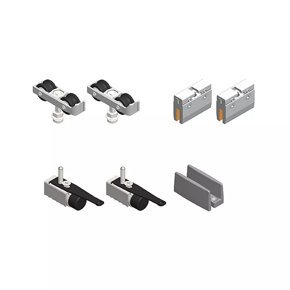 AIDO XL-C JS Glass Sliding Accessories Without Door Motion Aluminium Anodized 610-1000 mm Panel Width, XL-C 7210