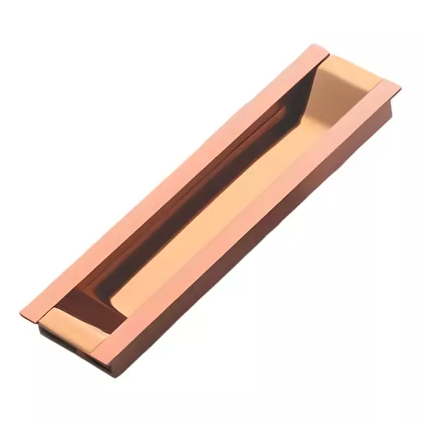 Altitude Sliding Handle Rocca Series Size 96 mm Metal Body PVD R.Gold Finish for Sliding Doors, Wardrobes, Cabinets