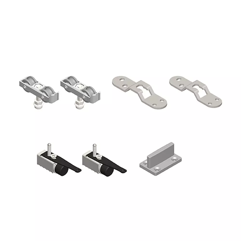 AIDO XL-C JS Wooden Sliding Accessories Without Door Motion Aluminium Anodized 610-1000 mm Panel Width, XL-C 7202