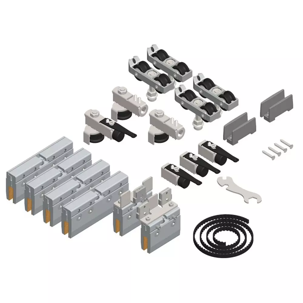 AIDO XL-C JS Gtass Synchro Accessories Without Door Motion Aluminium Anodized 610-1500 mm Panel Width, XL-C 7212