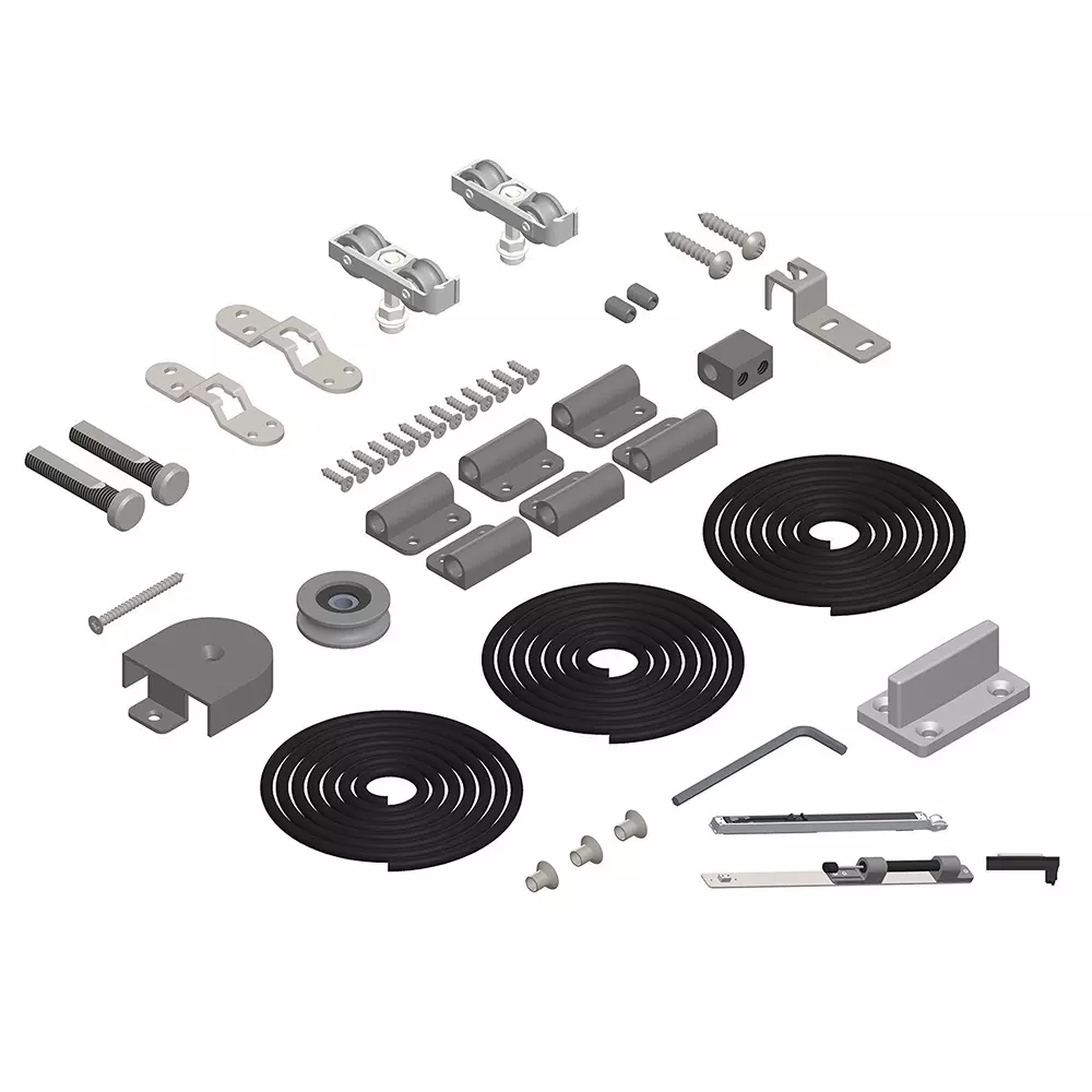 AIDO XL-C JS Wooden Self Closing Accessories with Door Motion Aluminium Anodized 900-1500 mm Panel Width, XL-C 7218