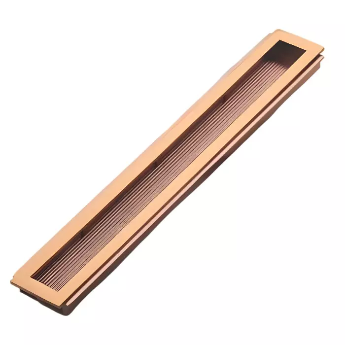 Altitude Sliding Handle Size 224 mm Metal Body PVD R.Gold Finish for Sliding Doors, Wardrobes, Cabinets, 150