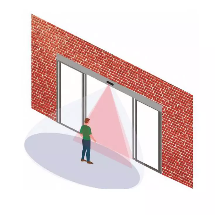 AIDO XL-C Automatic Single Sliding Entry Operator Silver Anodized Max. 1000 mm Door Opening, XL-C 4130
