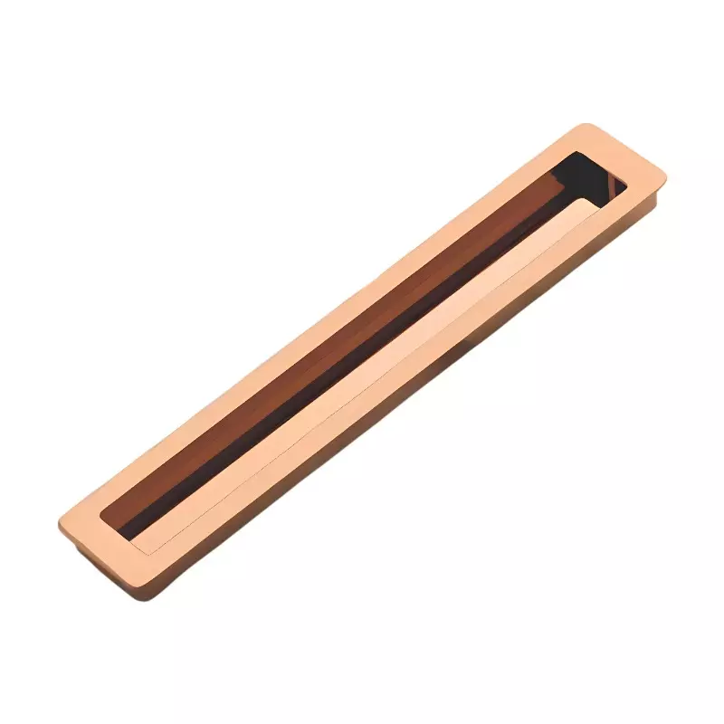 Altitude Sliding Handle Size 96 mm Metal Body PVD R.Gold Finish for Sliding Doors, Wardrobes, Cabinets, 028