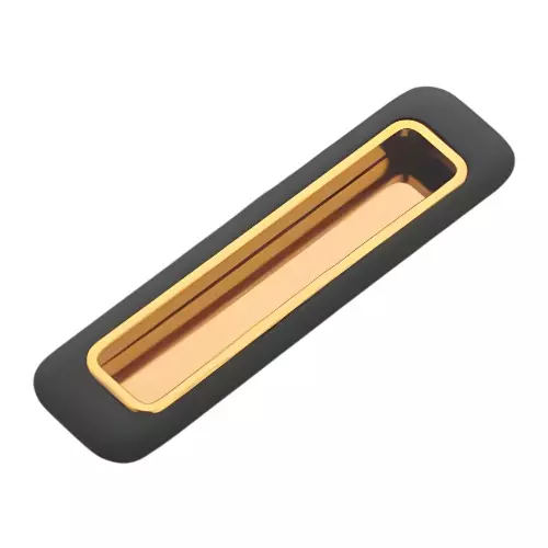 Altitude Sliding Handle Size 224 mm Metal Body Black/Gold Finish for Sliding Doors, Wardrobes, Cabinets, 1540