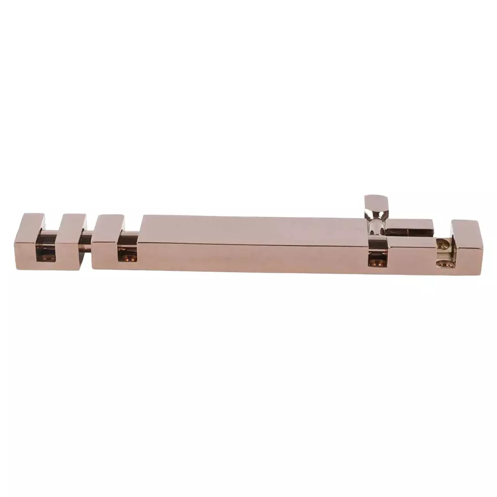 Magmus Towerbolt 100 mm (4 Inch) Brass Rectangular PVD Rose Gold Finish, 821100.51