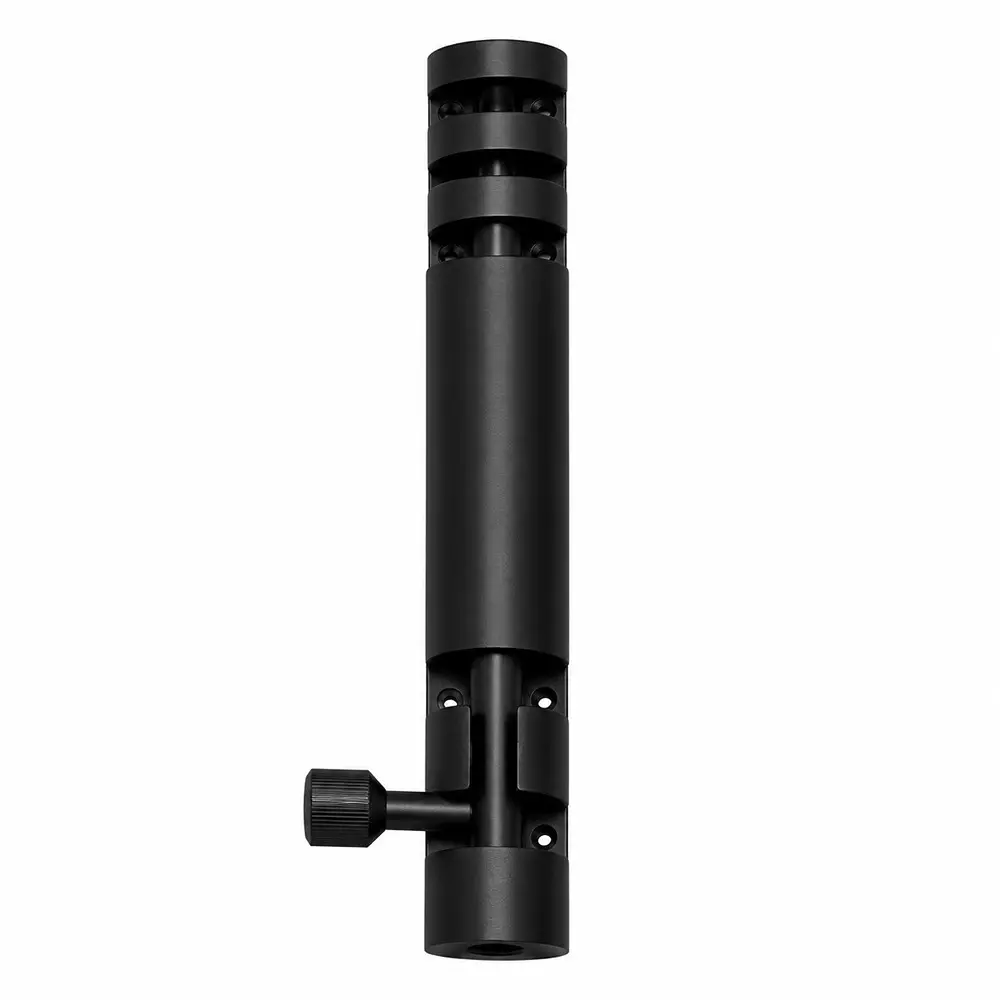 DM Locks 8 Inch (203.2 mm) Aluminium & Stainless Steel Tower Bolt, TB 2002 - Black