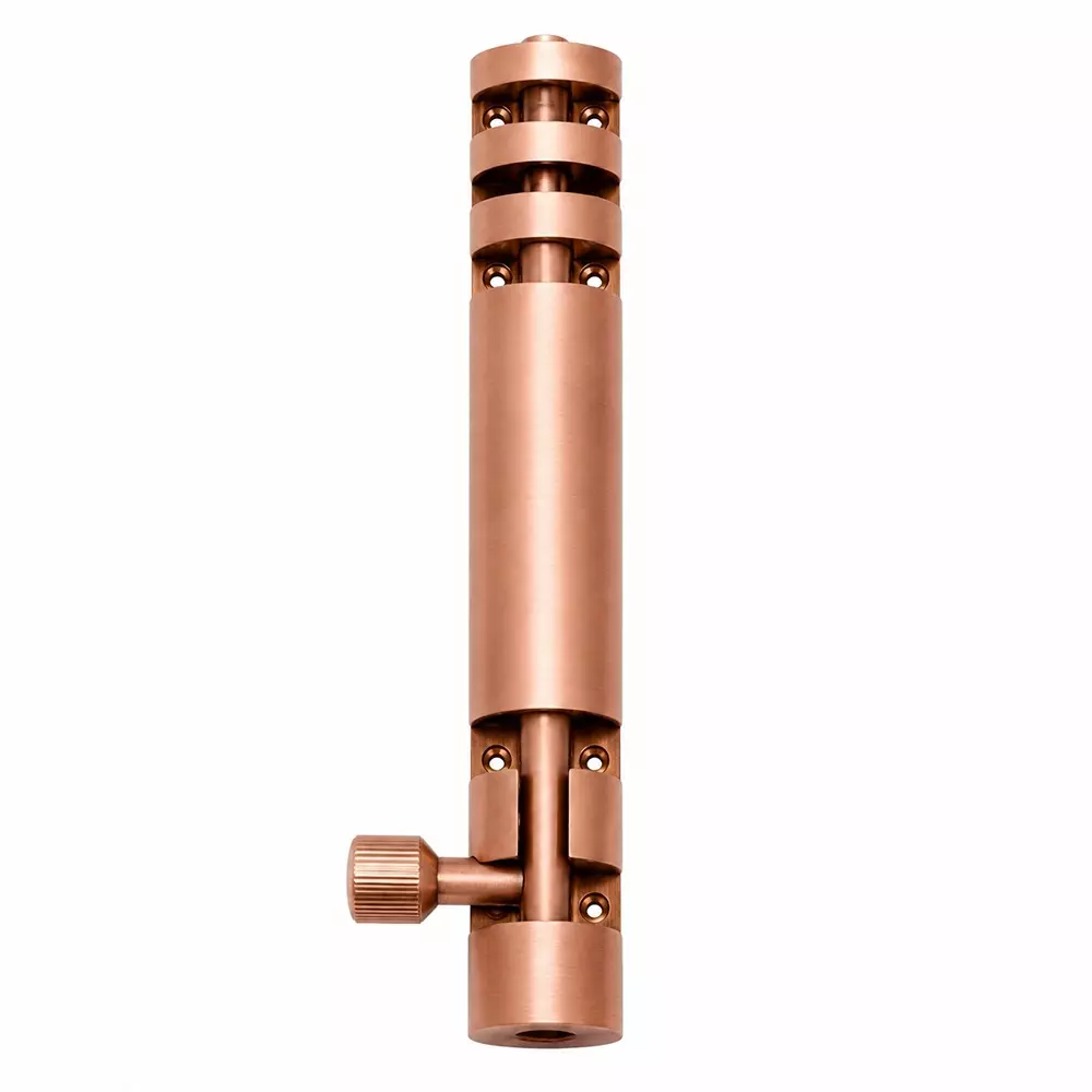 DM Locks 8 Inch (203.2 mm) Aluminium & Stainless Steel Tower Bolt, TB 2004 - Rose Gold
