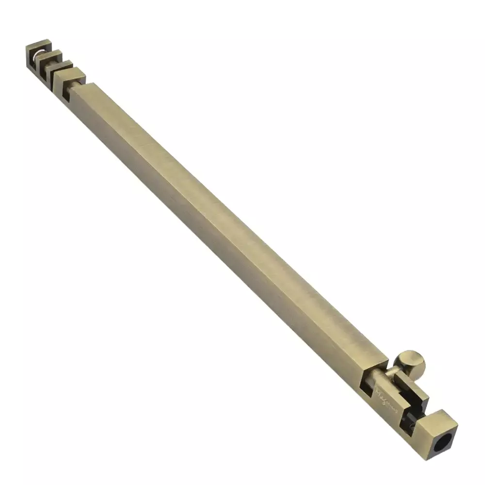 Magmus Towerbolt Square Premium 300 mm (12 inch) Antique Brass Finish, 815100.02