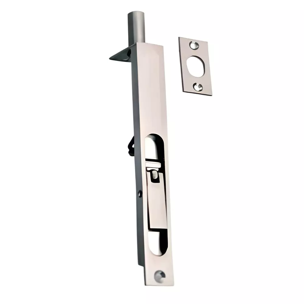 GEZE Flush Bolt With Fixing Screws, SS Finish and Brass Body