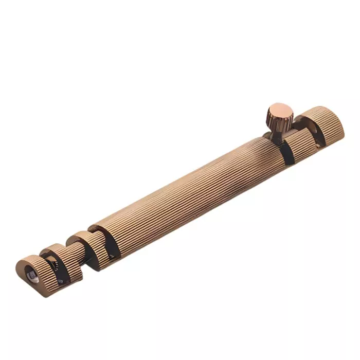 Altitude Tower Bolt Size 6 inch (152.4 mm) Metal Body PVD R.Gold Finish, 12 mm Thickness for Homes, Offices & Industrial Settings, RT-7