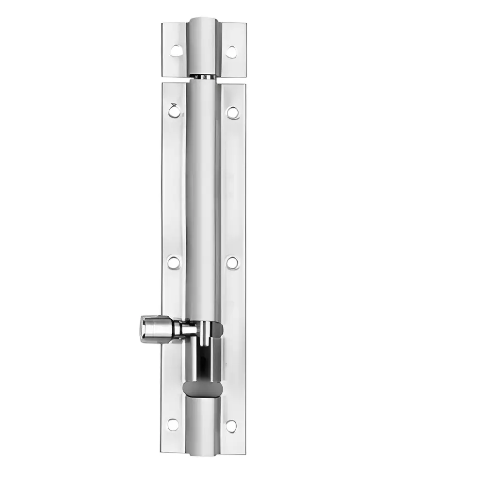 GEZE Tower Bolt With Fixing Screws, Size 150x10 mm, SS Finish and Stainless Steel 304 Body, 8115808