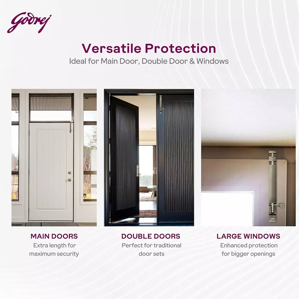 Godrej Tower Bolt Designer Aluminium 10x450 mm Antique Brass, 2725
