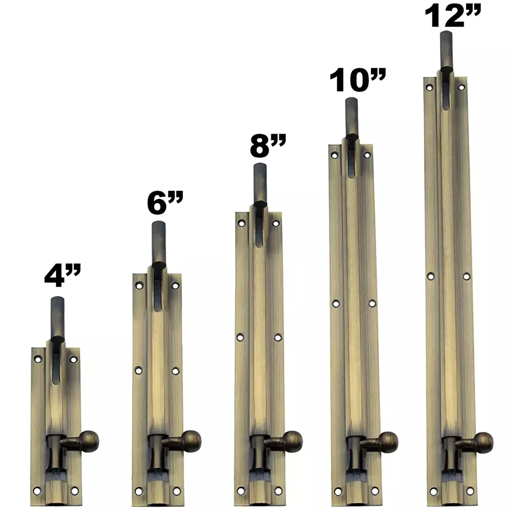 Magmus L Towerbolt 450 mm (18 inch) Marble Premium Antique Brass Finish, 100851.02