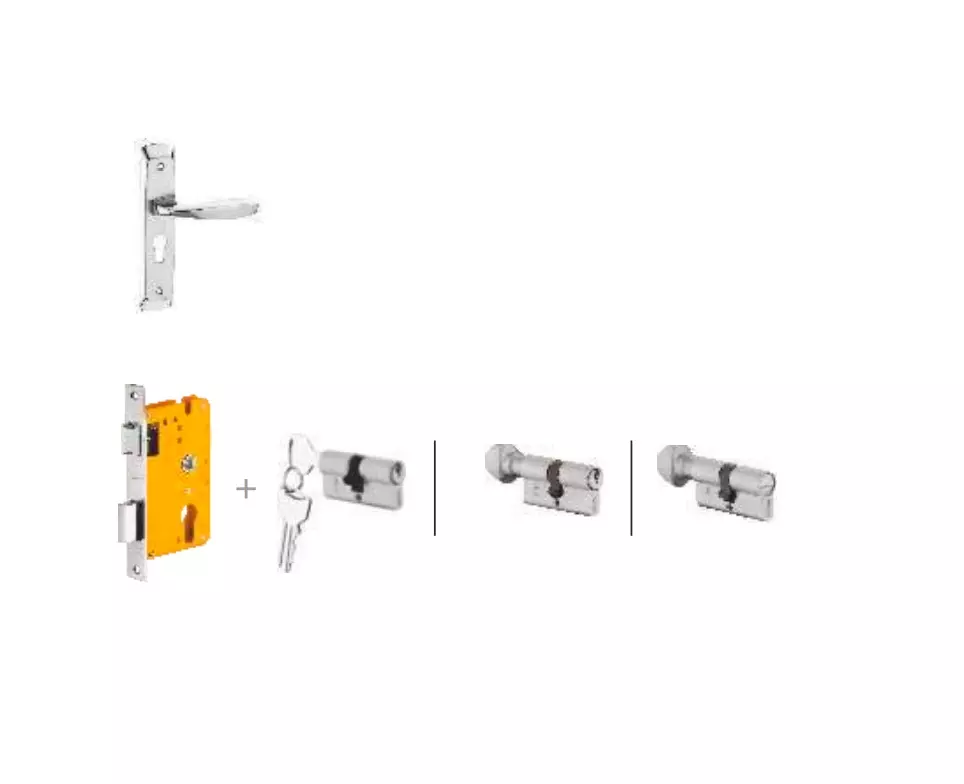 Dorset Zara HL ZA 8 Inch Stainless Steel SS Finish Combo Lock Set