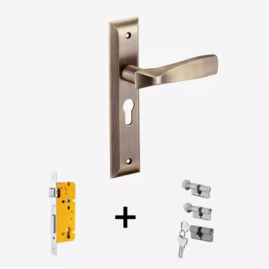 Buy Dorset Stella ML ST 10" PT Finish Combo Lock Sets with Both Side Key Cylinder (70 mm) from Industrybuying.com