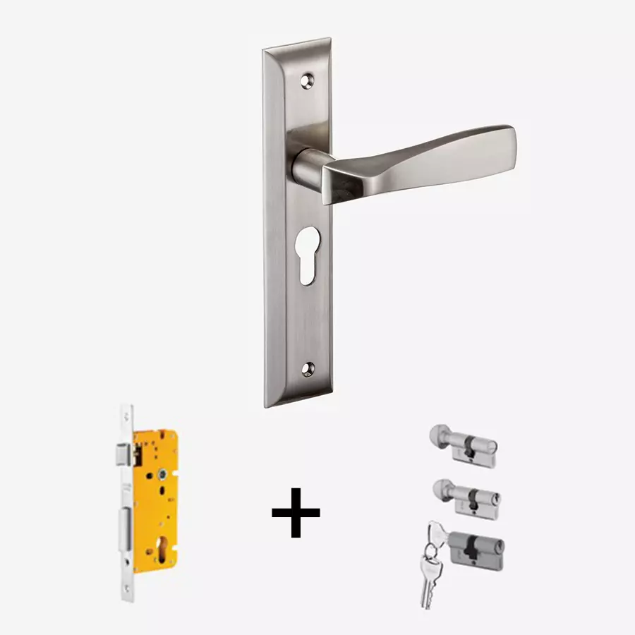 Dorset Stella ML ST 254 mm(10 Inch) SS Finish Combo Lock Sets with Coin and Knob Cylinder (60 mm)