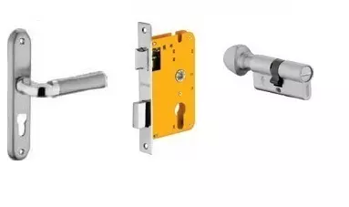 Dorset HL Series Inspire Stainless Steel Patina Finish Door Handle Lock Set