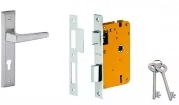 Dorset HL Series Atina 8 Inch Stainless Steel Patina Finish Door Handle Lock Set