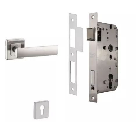 Dorset ML Series Eden Stainless Steel Door Handle Lock Set