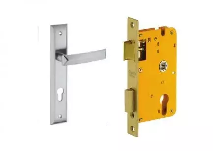 Dorset Lock Set With Lock Body and Without Cylinder Stainless Steel ML QU