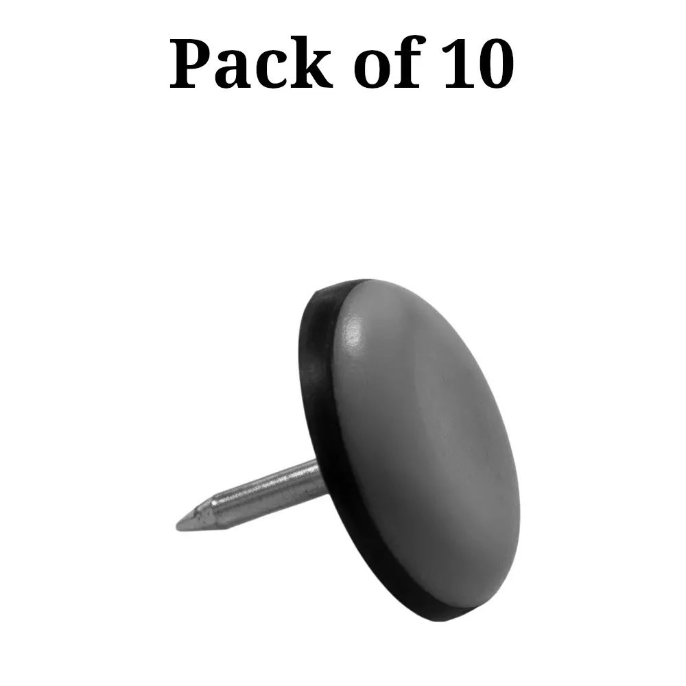 Ebco Plinth Bush with Pin Brown Finish, Size 19 mm Ideal for 19 mm & Above Board Thickness, PBP19 (Pack of 10)