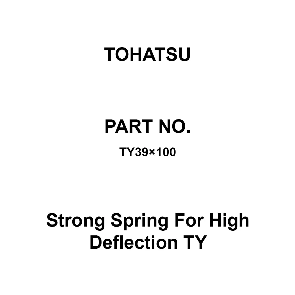 TOHATSU Strong Spring For High Deflection TY 26x39 mm Diameter, TY39×100