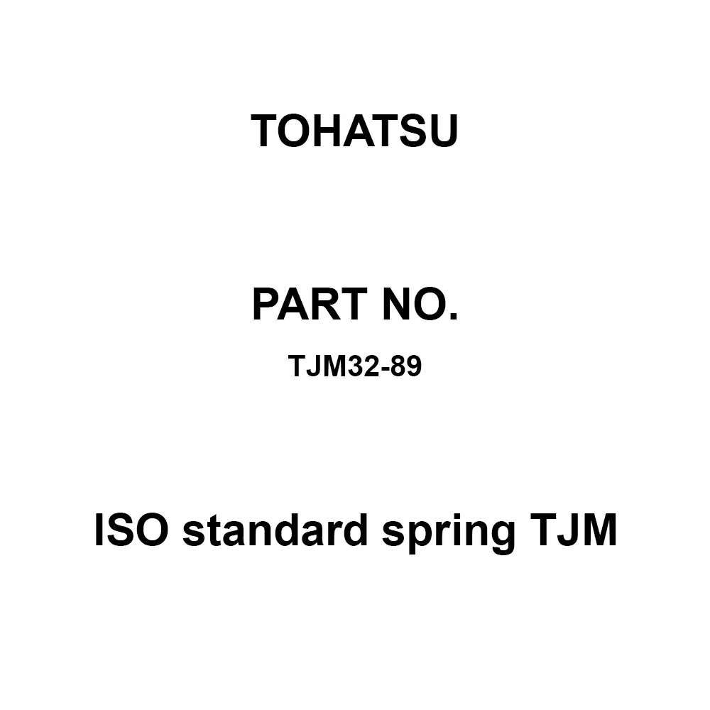 TOHATSU ISO Standard Spring TJM 16x32 mm Diameter, TJM32-89