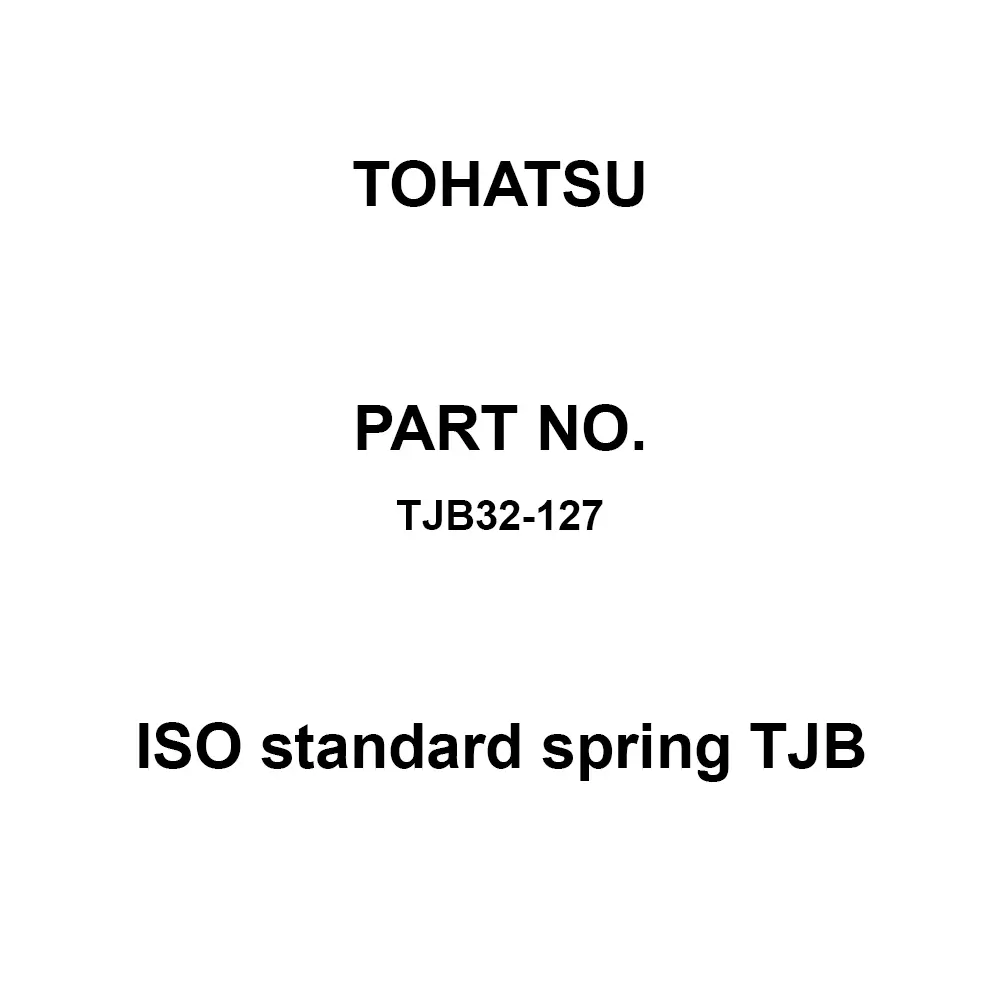 TOHATSU ISO Standard Spring TJB 16x32 mm Diameter, TJB32-127
