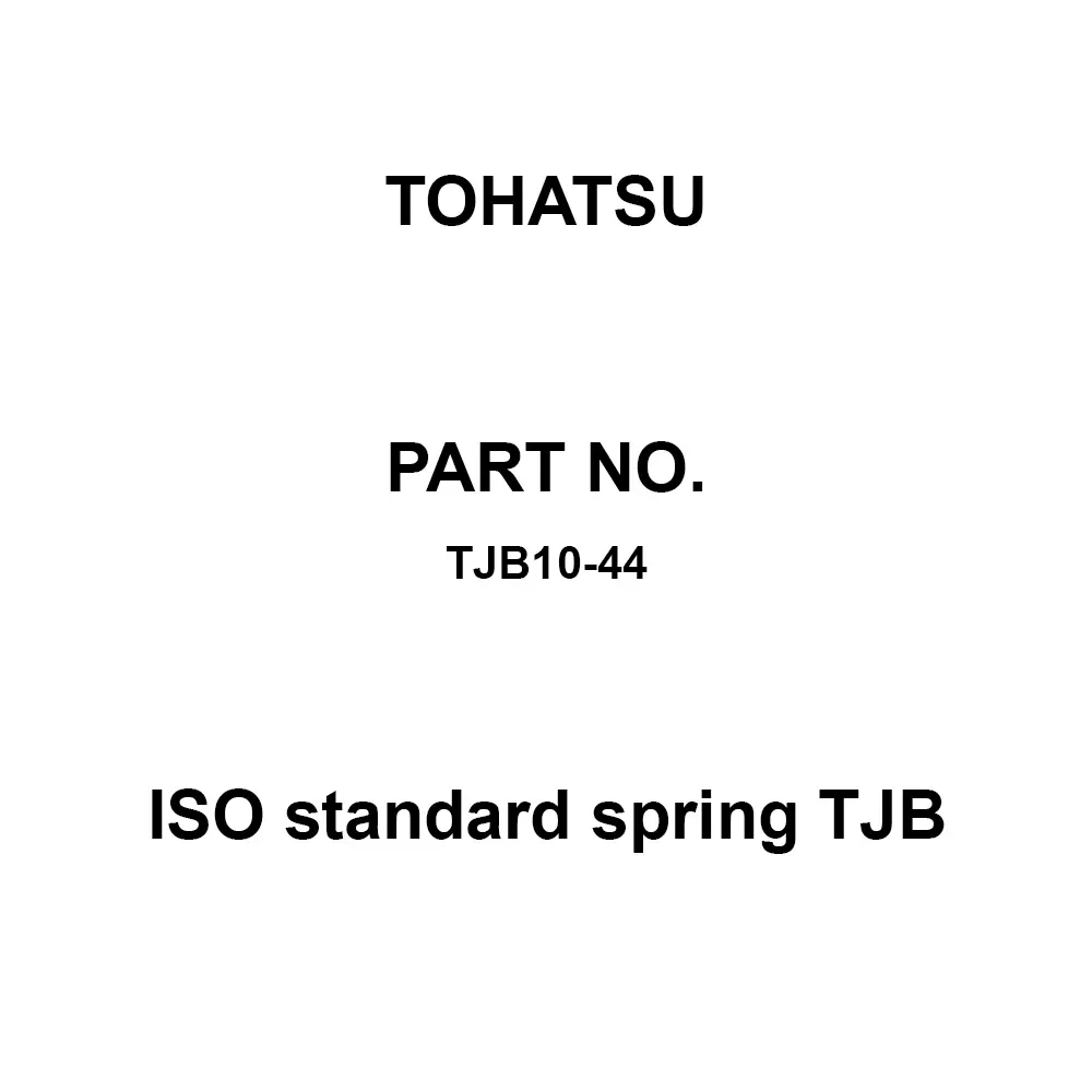 TOHATSU ISO Standard Spring TJB 5x10 mm Diameter, TJB10-44