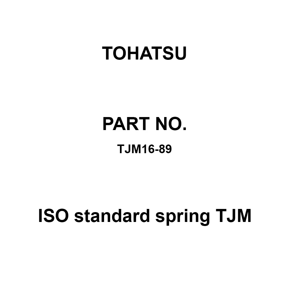 TOHATSU ISO Standard Spring TJM 8x16 mm Diameter, TJM16-89