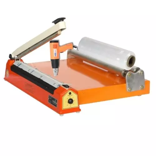 Smart Pack I-Bar Sealer Machine With SPS's Heat Gun, 16 Inch Polyolefine Roll 15 Mic.
