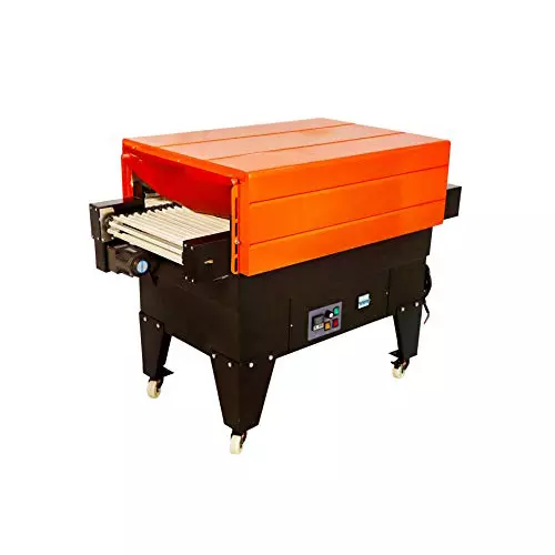 smart-pack-shrink-tunnel-machine-orange-black-used-for-bottle-jar-and-box-shrinking-sps4525