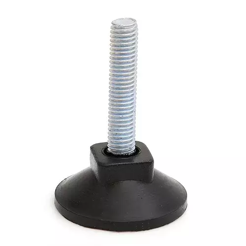 RS PRO Adjustable Foot M8 38 mm Polypropylene Zinc Plated Steel, 199269 (Pack of 50 Pcs)