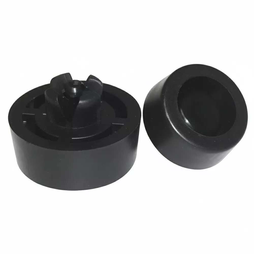ESSENTRA COMPONENTS Push-Fit Rivet Foot Thermoplastic Elastomer (TPE) 7.75 mm Mounting Hole Size Black, SFF-023