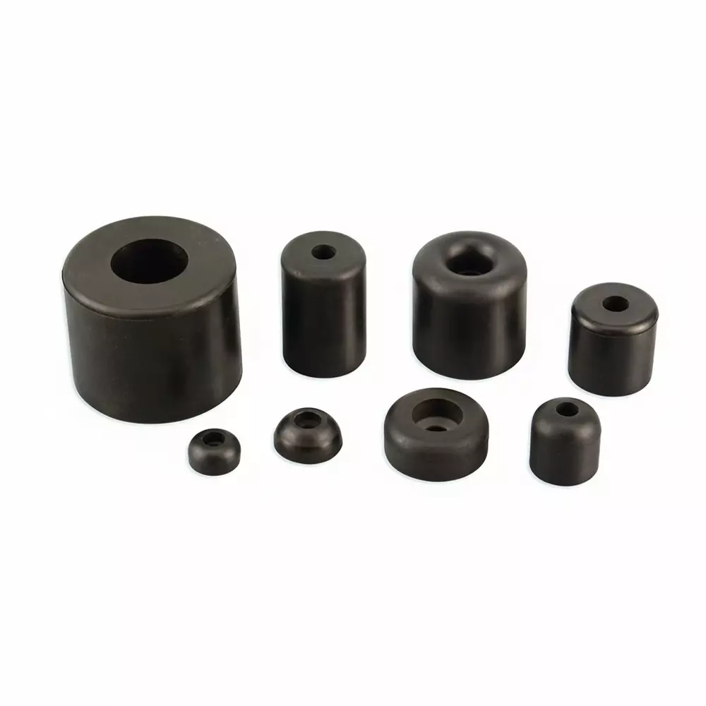 Heyco Pocket Bumper Styrene-Butadiene Rubber (SBR) Black, G2283