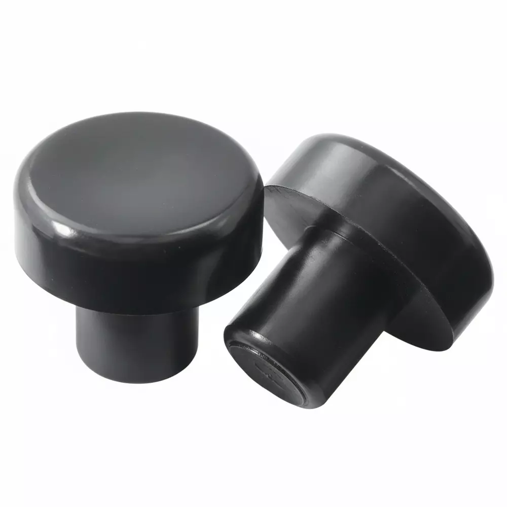 ESSENTRA COMPONENTS Split Stem Bumpers Round 3.2 mm Mounting Hole Size Black, BFSA010A