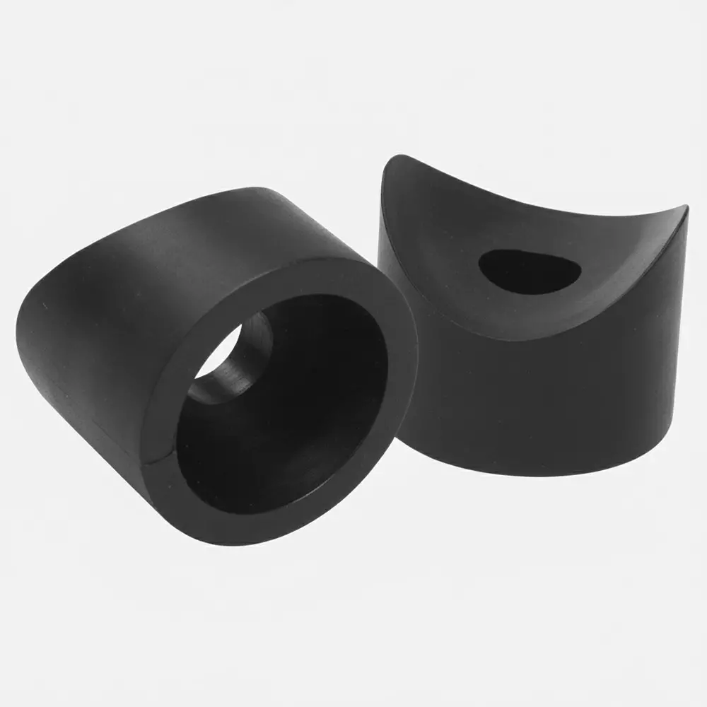 ESSENTRA COMPONENTS Coved Screw-On Bumper Feet Nylon Coved Shape Natural, BCR060B