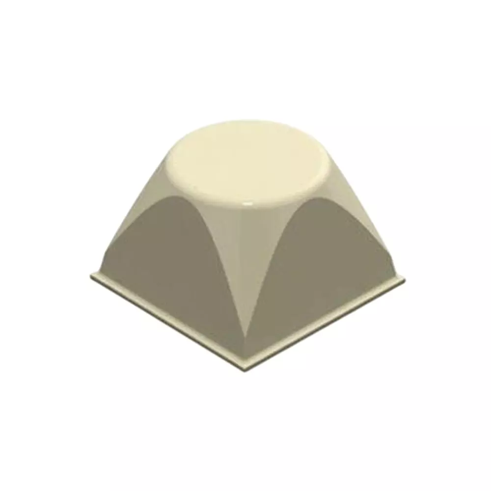 3M Bumper Polyurethane (PUR) Tapered Square Shape 20.6 mm Width, SJ-5514 (WHITE)