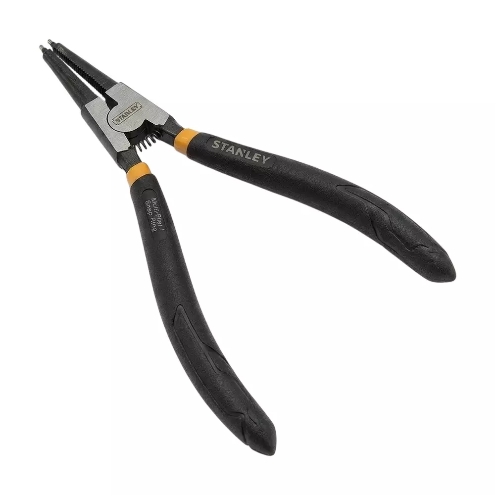 STANLEY 7 inch (180 mm) Internal Straight Circlip Plier with Black Finish and Straight Nose, STHT84505