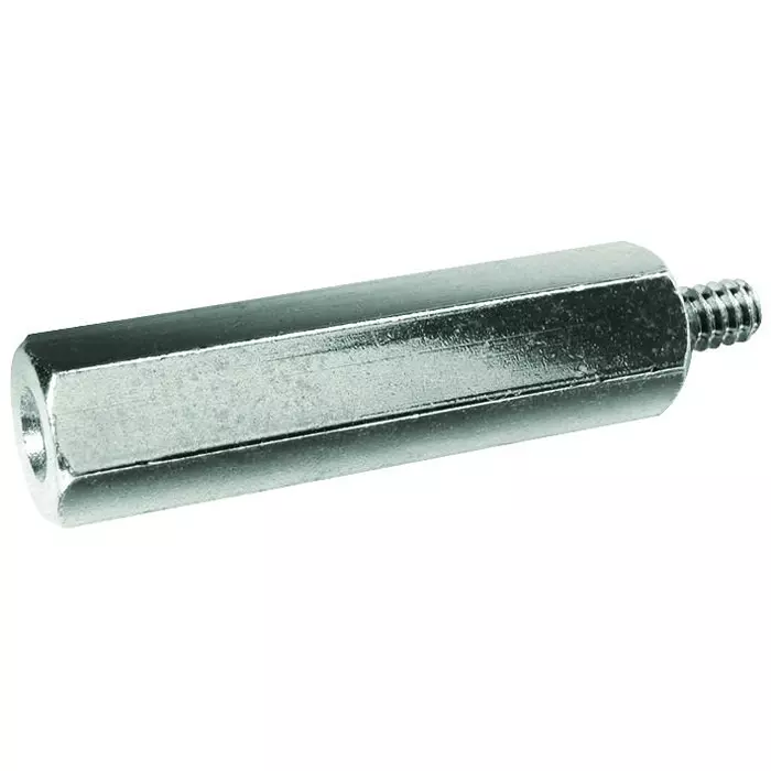 RAF ELECTRONIC HARDWARE Spacer/Standoff, Hex, Ss, 4.5Mm X 25Mm, M2120-3005-SS
