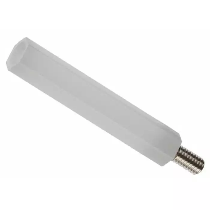 HIROSUGI Standoff M4xM4 Thread 8 mm Body Brass POM Male/Female 8 mm Stud, BS-408E (Pack of 10)