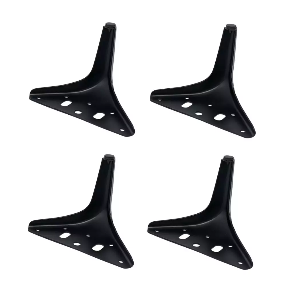 Ebco Sofa Leg 4A Black Finish, Size 130x130x150 mm, SL4A-15-BL (Set of 4)