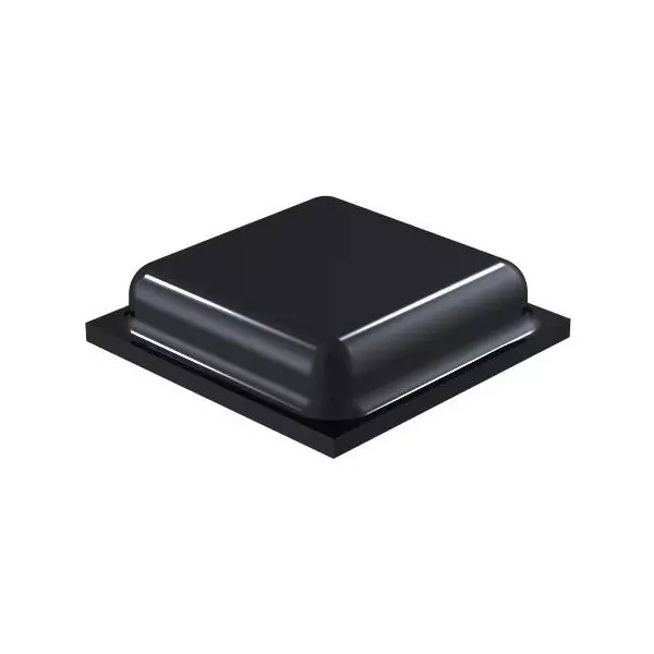 MULTICOMP PRO Bumper / Feet 10 mm Base Diameter Square Style PU (Polyurethane) Material, MP2100-BK1-55 (Pack of 55)