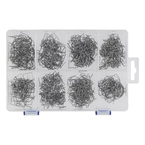 Yato 800 Pcs Hot Staples Manganese Steel Body and 0.6, 0.8 mm Thickness for Staples Welder, YT-824490