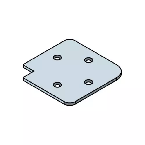 Hafele Rail Door Corner Connector for Steel (4 Per Door), 563.97.997