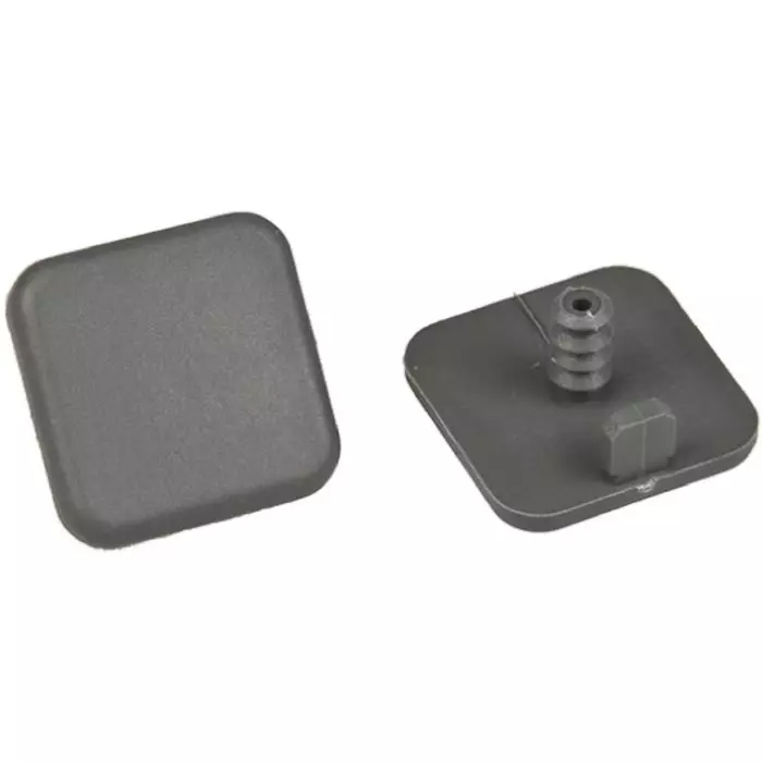 FlexLink Grey Square End Cap 22 mm Strut Profile 5.5 mm Groove, XDEE 22 (Pack of 10)